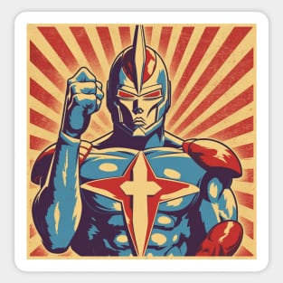 Ultraman Propaganda Retro Sticker